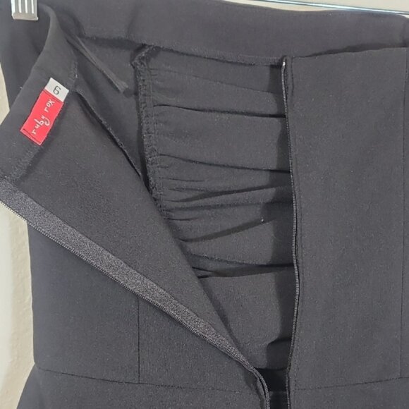 Y2K 90s Ruby Mini Strapless Dress S Black Tulle Whimsigoth Grunge Hoco Cocktail - Picture 8 of 13